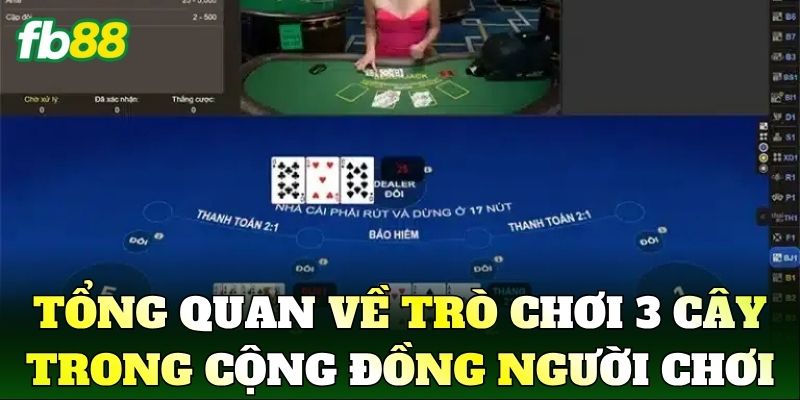 3 Cây Là Gì? Luật Chơi Và Cách Tham Gia Dễ Hiểu 1 Tổng quan về trò chơi 3 cây trong cộng đồng người chơi