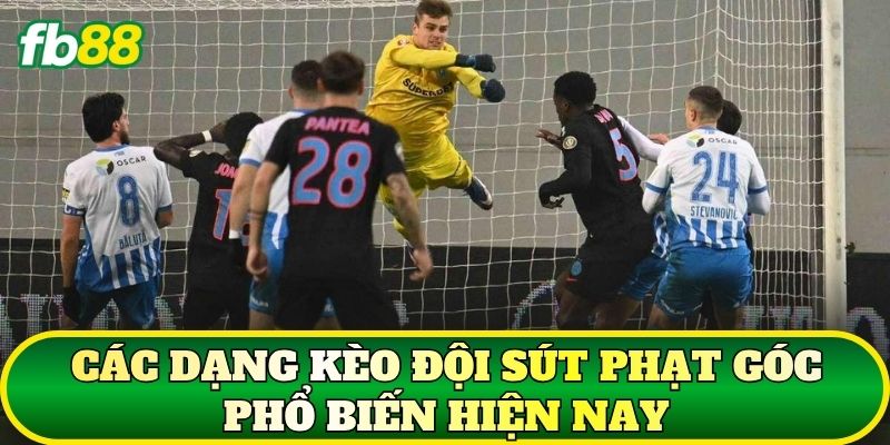 Các dạng kèo đội sút phạt góc phổ biến hiện nay